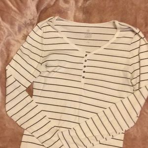 Ribbed Henley Long Sleeves